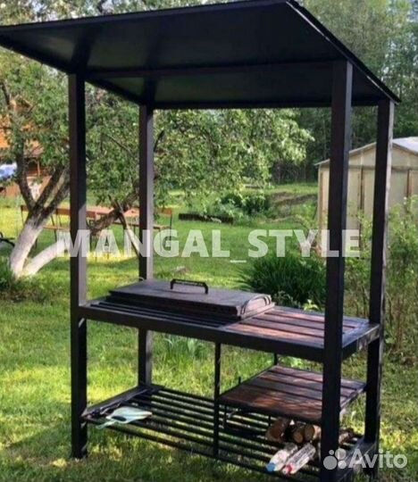 Мангал с крышей