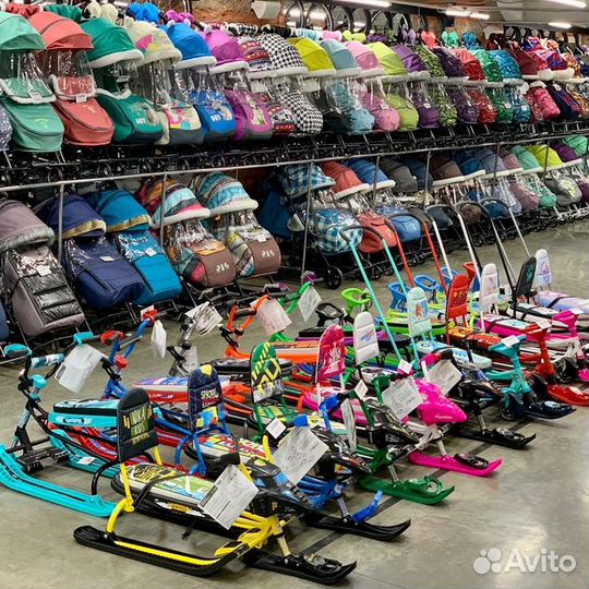 Санки коляски Ника 7-3 и 7-7 Джинс Мех Хит 2022г