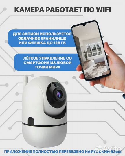 Камера WiFI поворотная 360