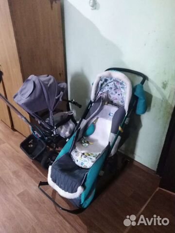 Коляска санки