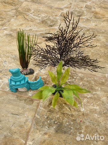 Декорации для аквариума. Растения и арка