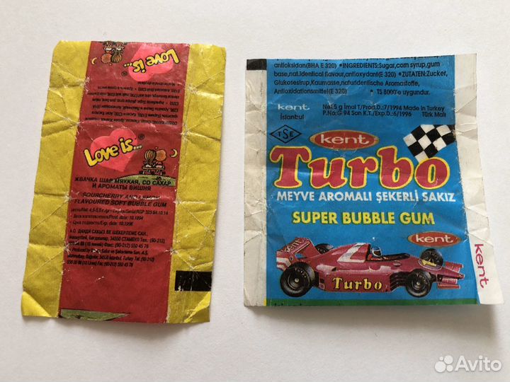 Фантики жевачка 90-е