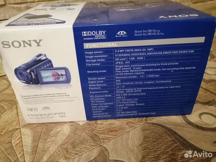 Видеокамера sony HDR-CX700E