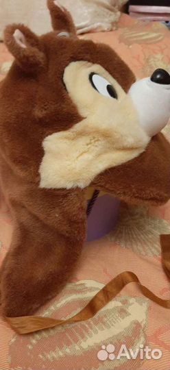 Шапка-ушанка новая,медведь,с косырькой