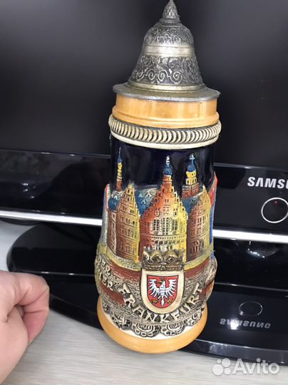 Кружка пивная Коллекционная Серебрение