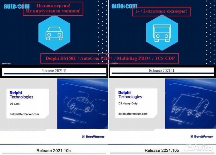 Программы для диагностики легковых/грузовых авто