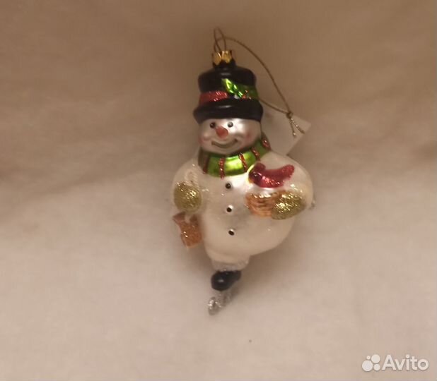 Новая елочная игрушка. Снеговик