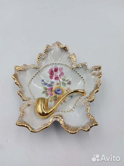 Винтажная фарфоровая пепельница (визитница)