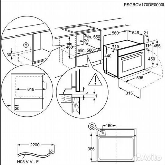 Духовой шкаф electrolux kvlbe08T