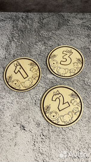 Детские медальоны из фанеры new born