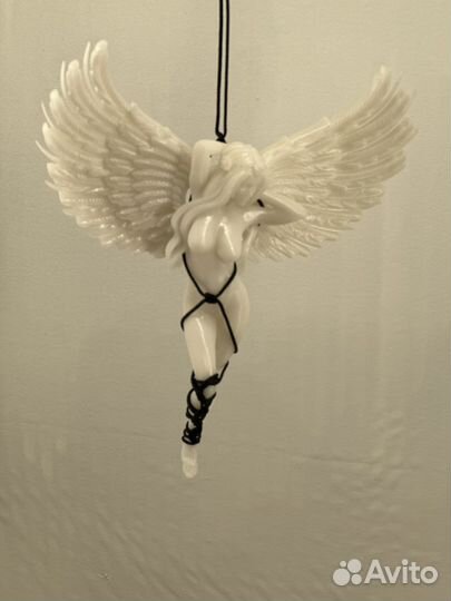 Фигурка белый ангел шибари подвеска в авто