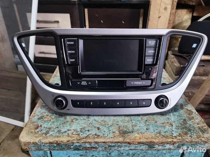 Штатная магнитола для Hunday Solaris 2