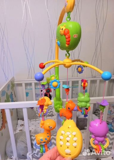 Коврик, прыгунаи, молотком, мобиль, горка, круг