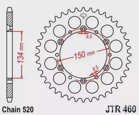 Звезда ведомая JTR460 45