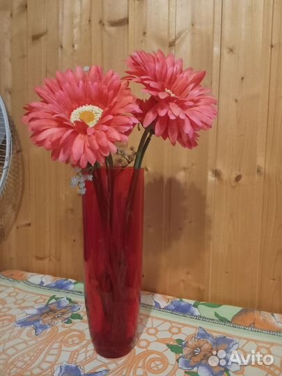 Ваза цветное стекло СССР