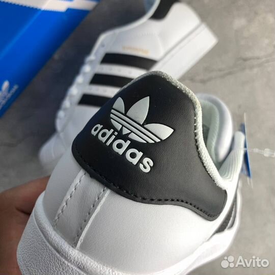 Кроссовки Adidas Superstar White Black (36-45)