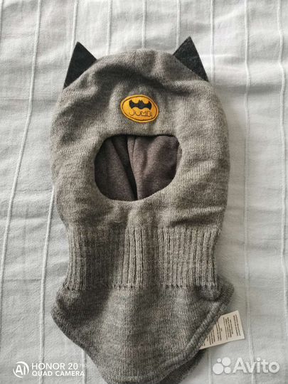 Шапка шлем, варежки