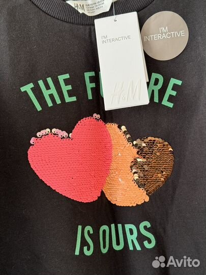 Свитшот кофта для девочки H&M 116