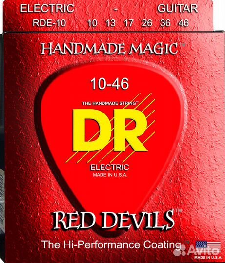 Струны для электрогитары 10-46 DR RDE-10 Red Devil