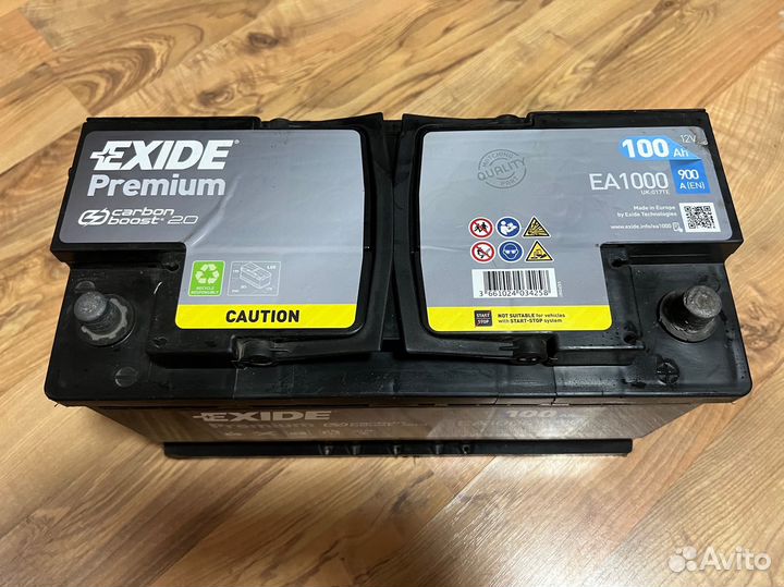 Аккумулятор exide premium ea1000