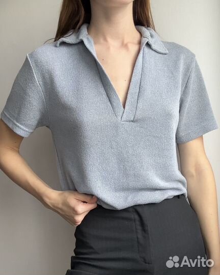 Вязаное поло H&M