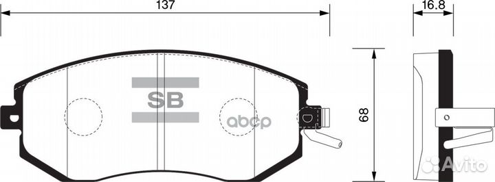 Колодки передние subaru forester (SJ) 13, lega