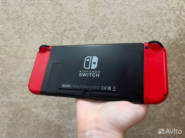 Nintendo switch rev.1 hac001 прошитая 128gb идеал