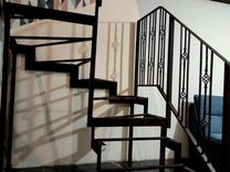 Металлокаркас для лестницы на второй этаж