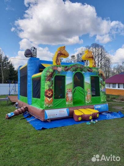 Детский батут с горкой аренда на любой праздник