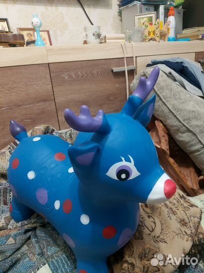 Попрыгун резиновый игрушка ослик