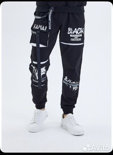 Джогеры на флисе kawai