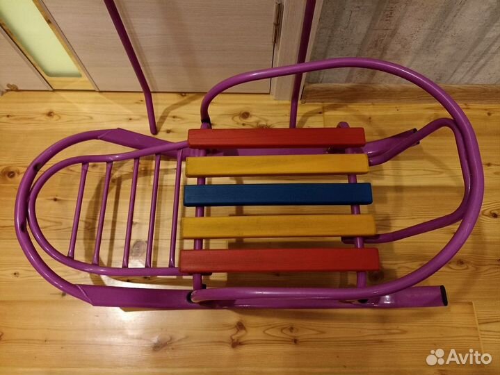 Санки детские с универсальной ручкой
