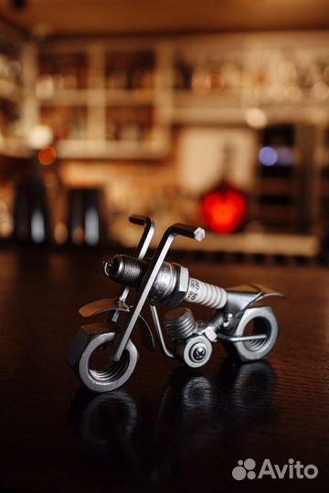 Сувениры из болтов и гаек. Мотоцикл