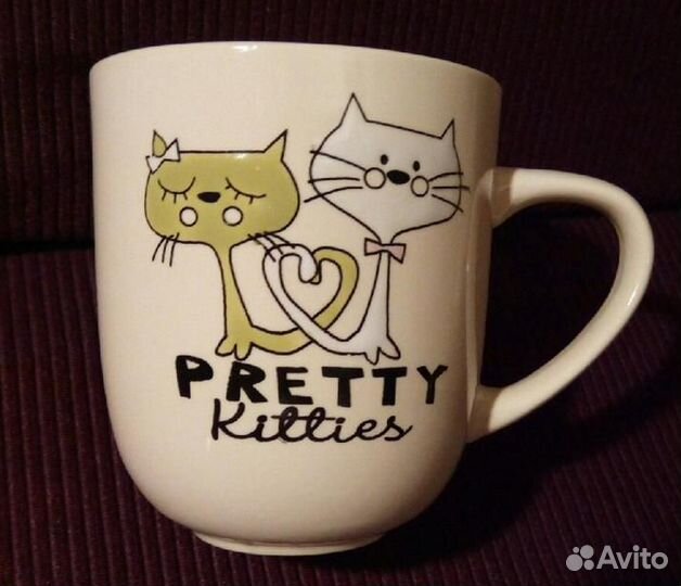 Чашка керамическая с котами