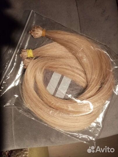 Волосы 40 см на капсулах 140 прядей