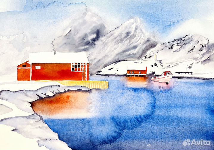 Акварельная картина