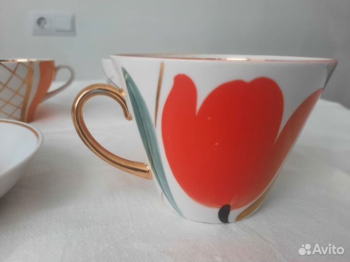 Чайные пары СССР, чашки