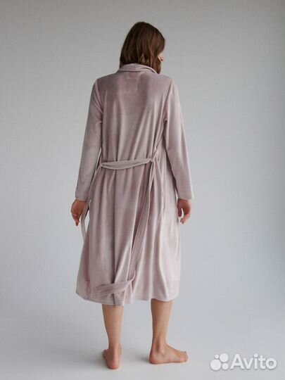 Новый Велюровый домашний халат бархатный XL 50 52