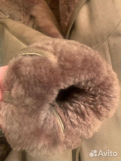 Дубленка женская с капюшоном