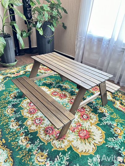 Скамейка со столиком IKEA (детская)