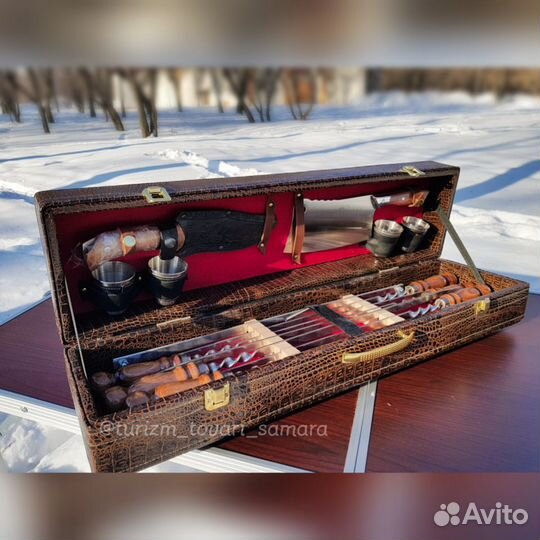 Набор шампуров подарочный