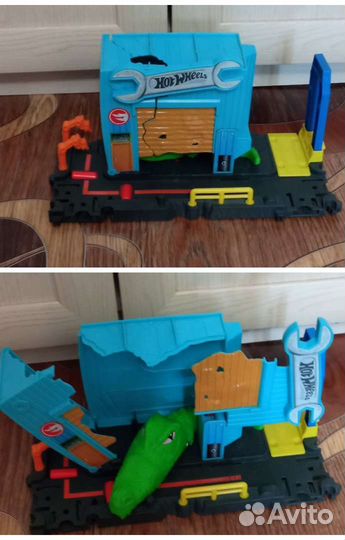 Треки Hot Wheels (Хот вилс, мышь, гараж, заправка)