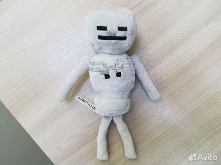 Мягкая игрушка майнкрафт Белый человечек