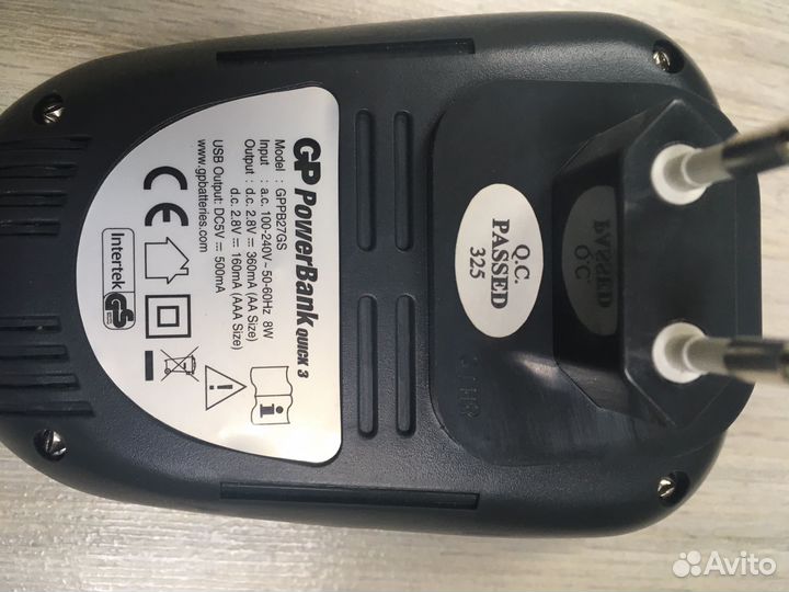 Зарядное устройство GP для аккум. батарей аа и ааа