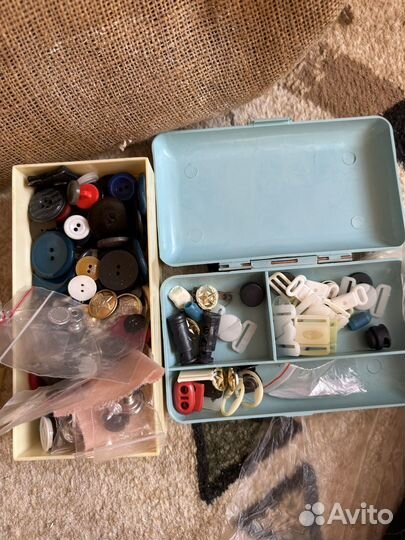 Ткань пакетом и фурнитура