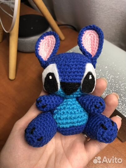Вязаная игрушка Стич
