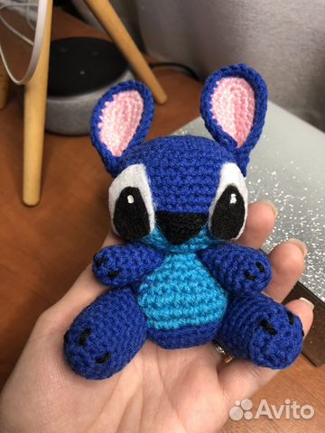 Вязаная игрушка Стич