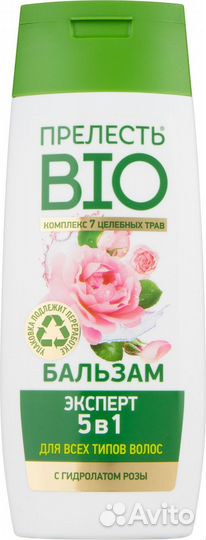 Бальзам для волос Прелесть Bio с гидролатом розы 5