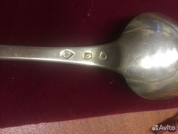 Серебряная ложка конец 18 века, Франция