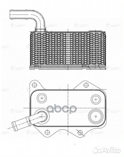 Радиатор масляный VW Passat B6 (05) 2.0FSI